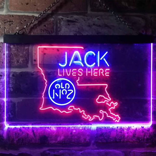 Jack Daniel's - Louisiana Dual LED Neon Light Sign